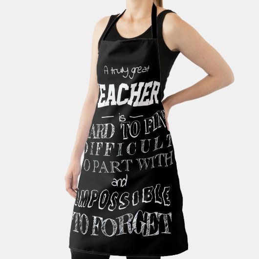 Het manuscript van het schort van de leraar dank u (Insitu)