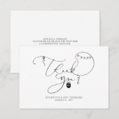 Het manuscript van het toestel Dank u Kaart voor E (Voorkant / Achterkant)