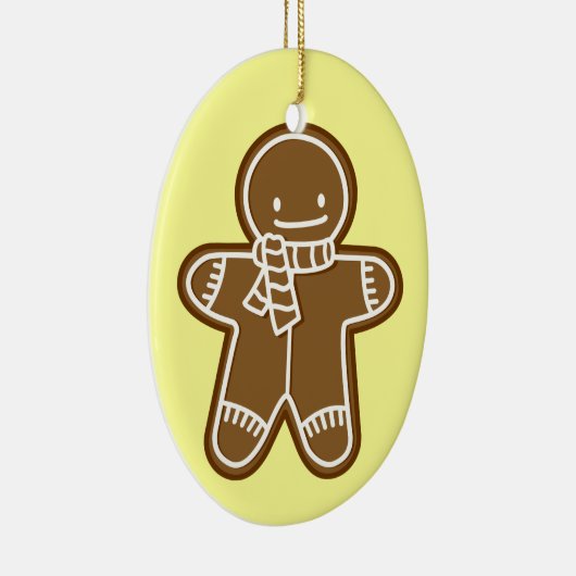 Het manZak van de peperkoek Keramisch Ornament (Rechts)