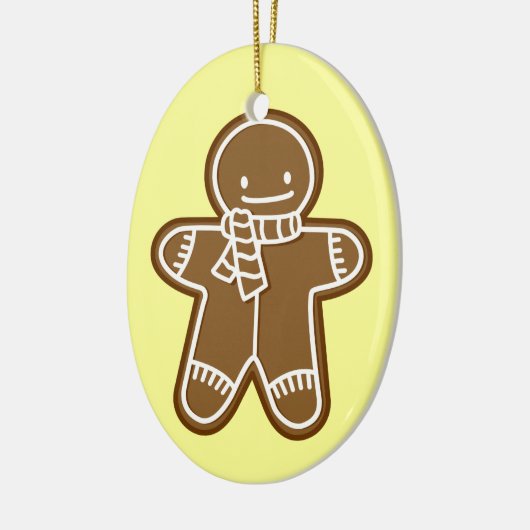 Het manZak van de peperkoek Keramisch Ornament (Links)