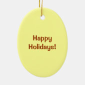 Het manZak van de peperkoek Keramisch Ornament (Achterkant)