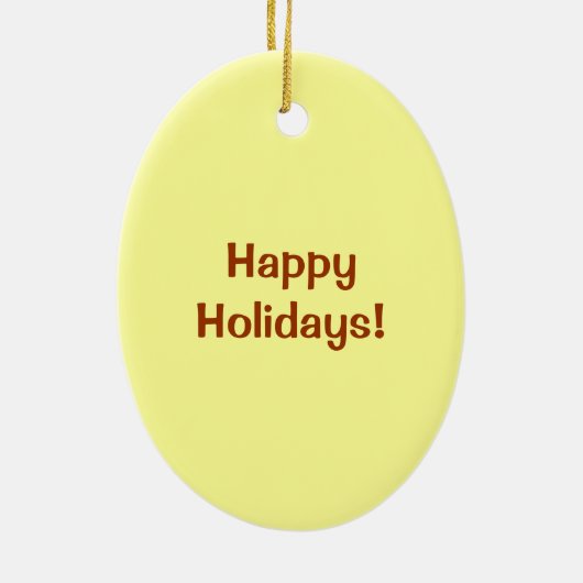 Het manZak van de peperkoek Keramisch Ornament (Achterkant)