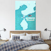 Het Maracaibo-meer in Venezuela. Canvas Afdruk (Insitu (Slaapkamer))