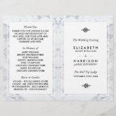 Het  Marble Wedding Bi-voudig Programma van Elegan (Voorkant)