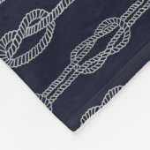 Het mariene Patroon van Knopen Fleece Deken (Hoek)