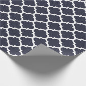 Het Marineblauwe Verpakkende Document van Cadeaupapier (Hoek)