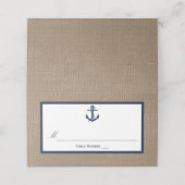 Het marinesanker op het Collectie van de Burlap Be (Buitenkant ongevouwen)