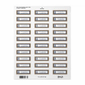 Het marinesanker op het Collectie van de Burlap Be Etiket (Full Sheet)