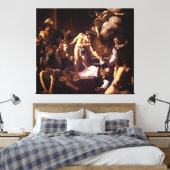 Het martelaarschap van Saint Matthew door Caravagg Canvas Afdruk (Insitu (Slaapkamer))