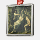 Het martelaarschap van St. Bartholomew 2 Metalen Ornament (Links)
