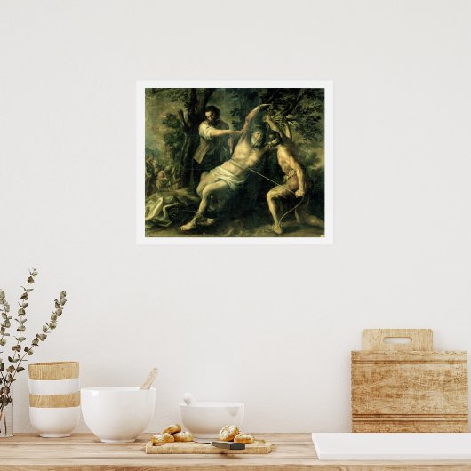 Het martelaarschap van St. Bartholomew 2 Poster (Keuken)