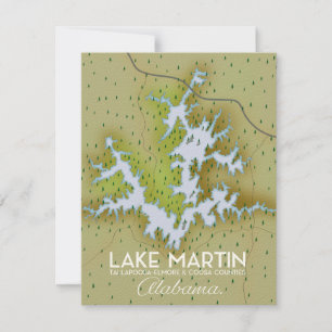 Het Martin Alabama Travel kaart.