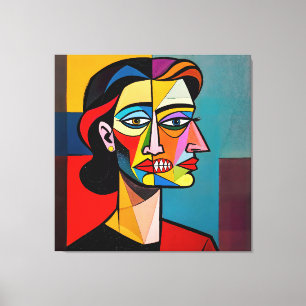 Het Masker en het Monster - Portret van een Bedrie Canvas Afdruk