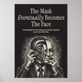 Het Masker Wordt Uiteindelijk Het Gezicht Poster