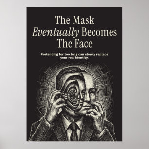 Het Masker Wordt Uiteindelijk Het Gezicht Poster