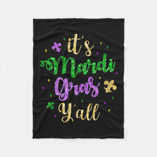 Het Maskerkostuum Mardi Gras Yall Mardi Gras Fleece Deken