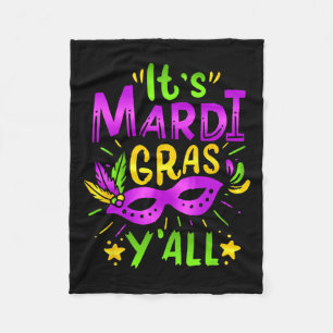 Het Maskerkostuum Mardi Gras Yall Mardi Gras Fleece Deken