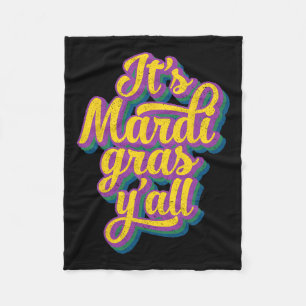 Het Maskerkostuum Mardi Gras Yall Mardi Gras Fleece Deken