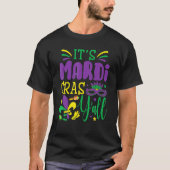 Het Maskerkostuum Mardi Gras Yall Mardi Gras T-shirt (Voorkant)