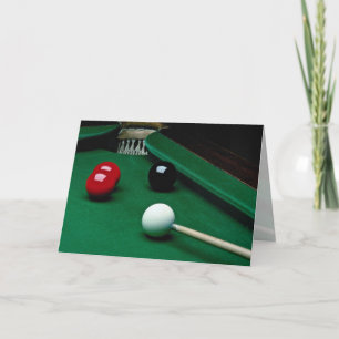 Het materiaal van de snooker kaart