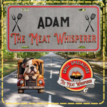 Het Meat Whisperer License Bord om te personaliser