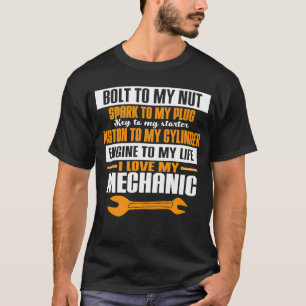 Het mechanische autoreparatiewerk van de auto bree t-shirt