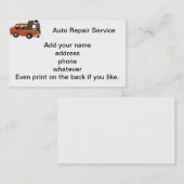 Het mechanisme visitekaartje (Voorkant / Achterkant)