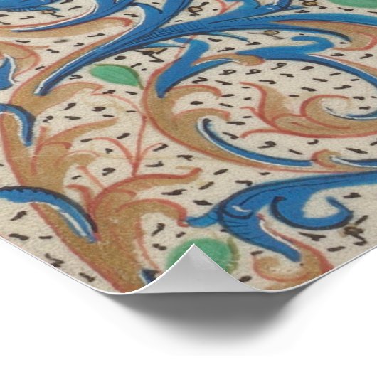 Het medieval van de Pentecost verlichte Manuscript Poster (Hoek)