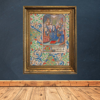Het medieval van de Pentecost verlichte Manuscript Poster