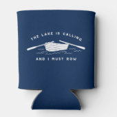 Het meer belt en ik moet gaan roeien. blikjeskoeler (Achterkant)