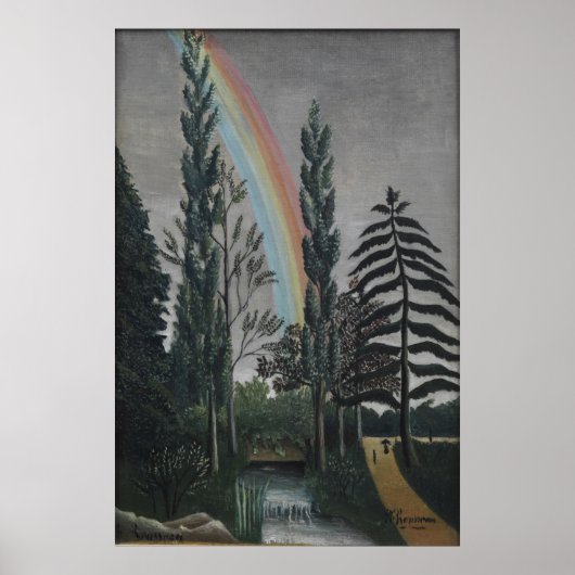 Het meer Daumesnil van Henri Rousseau, Kunst Poster (Voorkant)