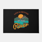 het meer - het leven is beter op de rivier deurmat (Voorkant)