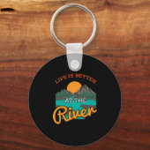 het meer - het leven is beter op de rivier sleutelhanger (Voorkant)