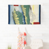 Het meer in Hakone Spandoek (Insitu)