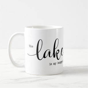 Het meer is mijn Happy Place - noem anker Koffiemok