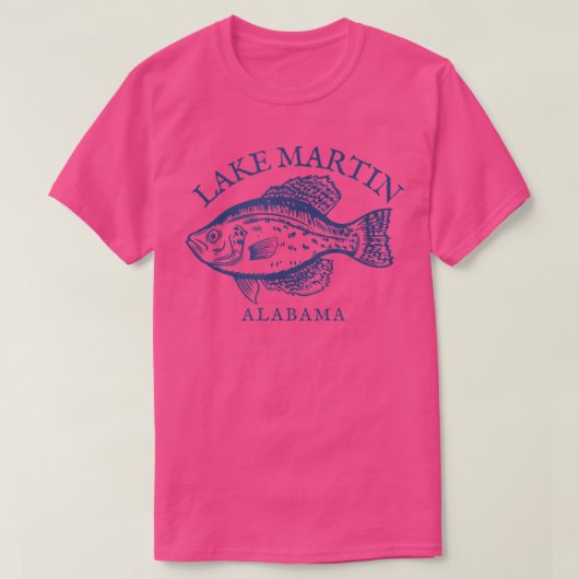 Het meer Martin AL Crappie Vist T-shirt (Design voorkant)