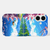 Het meer met de Spring Mountains Case-Mate iPhone Case (Achterkant (horizontaal))
