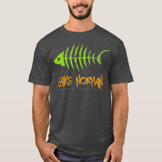 Het meer Norman Vist visbotschenkingen, onderdruk T-shirt
