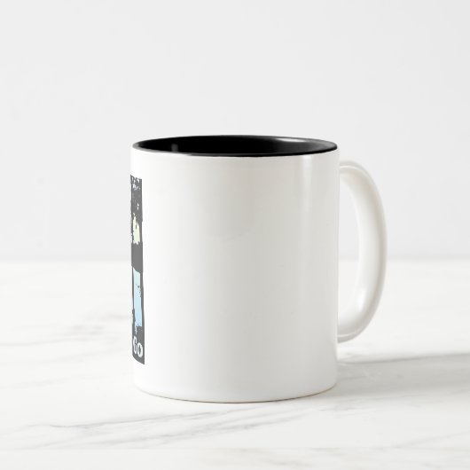 Het meer roept en ik moet gaan tweekleurige koffiemok (Voorkant rechts)