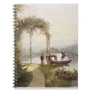 Het meer, Trentham Hall Gardens, uit 'The Gardens' Notitieboek