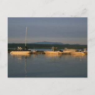 Het meer van ChamPlain en de berg Mansfield Vermon Briefkaart