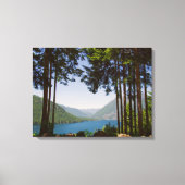 Het meer van Cushman in de zomer Canvas Afdruk (Voorkant)
