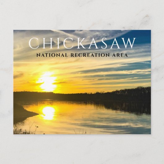 Het meer van de Arbuckles, Chickasaw National Rec Briefkaart (Voorkant)