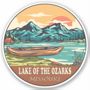 Het meer van de Ozarks Missouri Boating Vist Emble Sticker