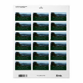 Het meer van de twee oceaan in het nationale park etiket (Full Sheet)