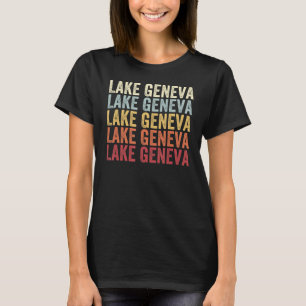 Het meer van de Wisconsin van het meer van Genève T-shirt