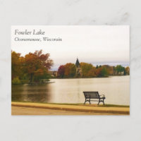 Het meer van Fowler in het najaar, WI