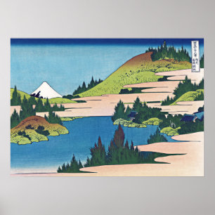 Het meer van Hakone in de provincie Sagami Poster