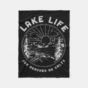Het meer van Life Cuz stranden van het meer van Sa Fleece Deken