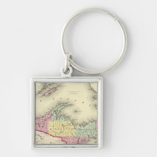 het meer van Superior en het noordelijke deel van Sleutelhanger (Voorkant)